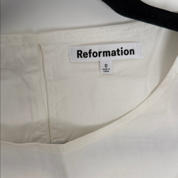 Reformation Cream Crop Top + skirt SET - Picture 2 of 12